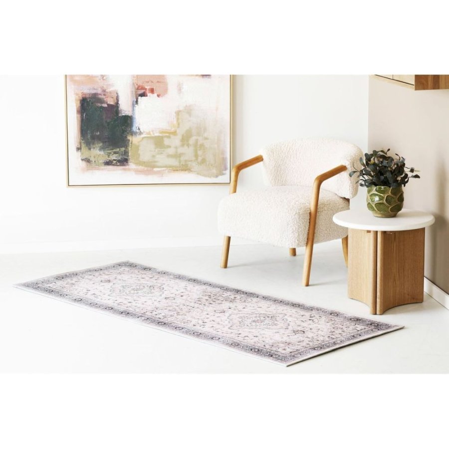 House Nordic Havana Gulvt�ppe 80x200 cm, Off white/Bl�