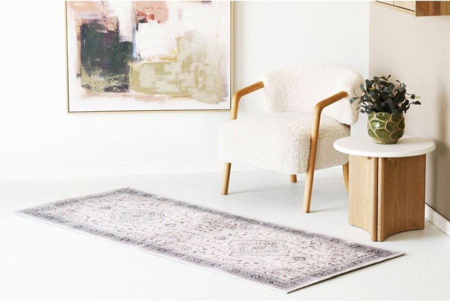 House Nordic Havana Gulvt�ppe 80x200 cm, Off white/Bl�