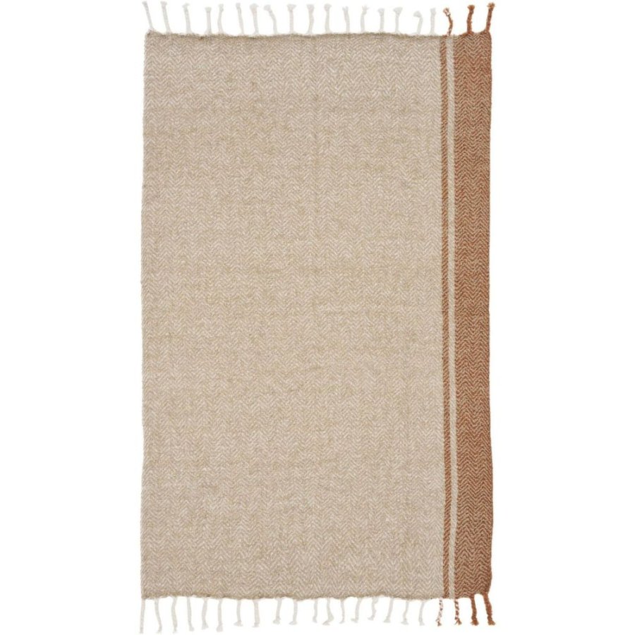 House Nordic Almora Plaid 130x180 cm, Beige/Orange