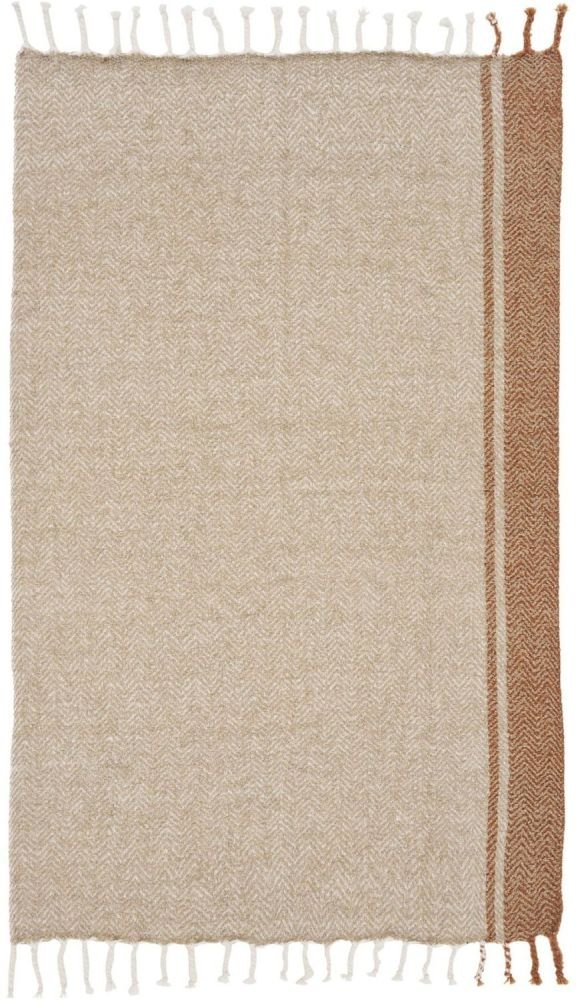 House Nordic Almora Plaid 130x180 cm, Beige/Orange