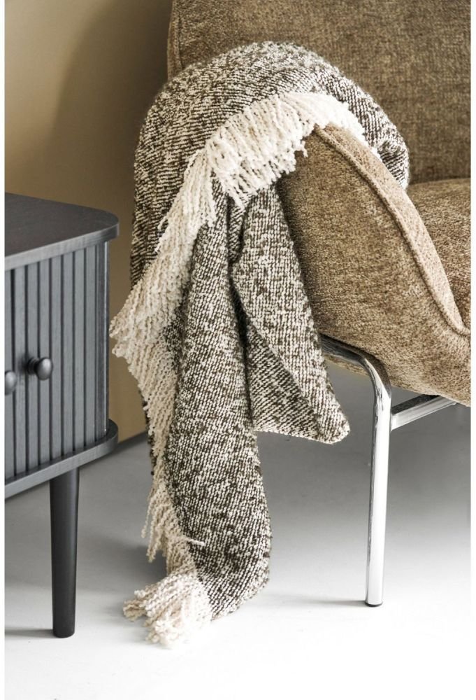 House Nordic Sira Plaid 130x180 cm, Beige/Brun