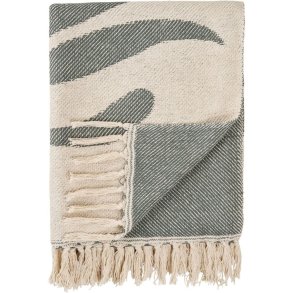 House Nordic Loni Plaid 130x180 cm, Sand/Gr�n