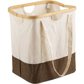 House Nordic Noto W�schebeutel 54 L, Off-White/Bamboo