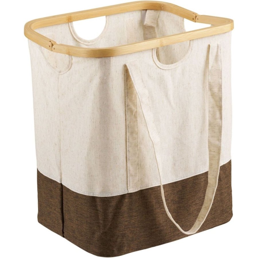 House Nordic Noto W�schebeutel 54 L, Off-White/Bamboo