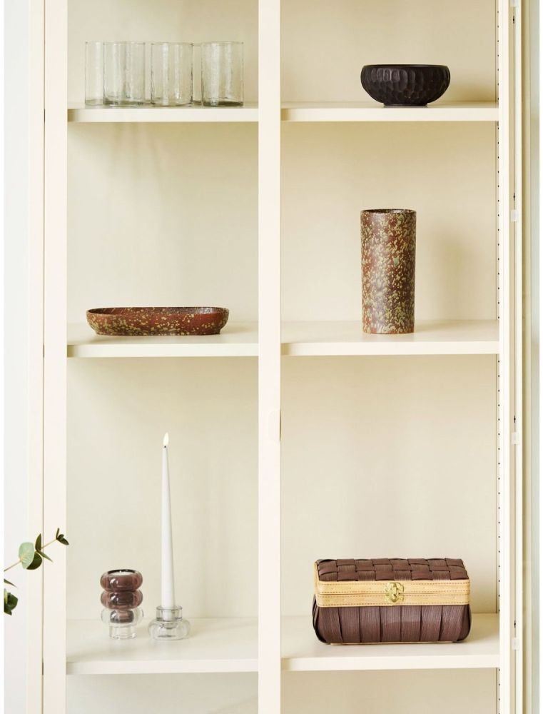 House Nordic Vase H20 cm, M�rkebrun/Gr�n