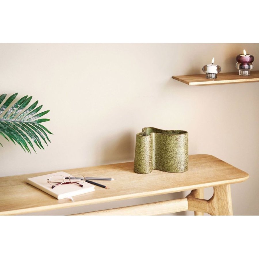 House Nordic Vase H14,5 cm, Gr�n