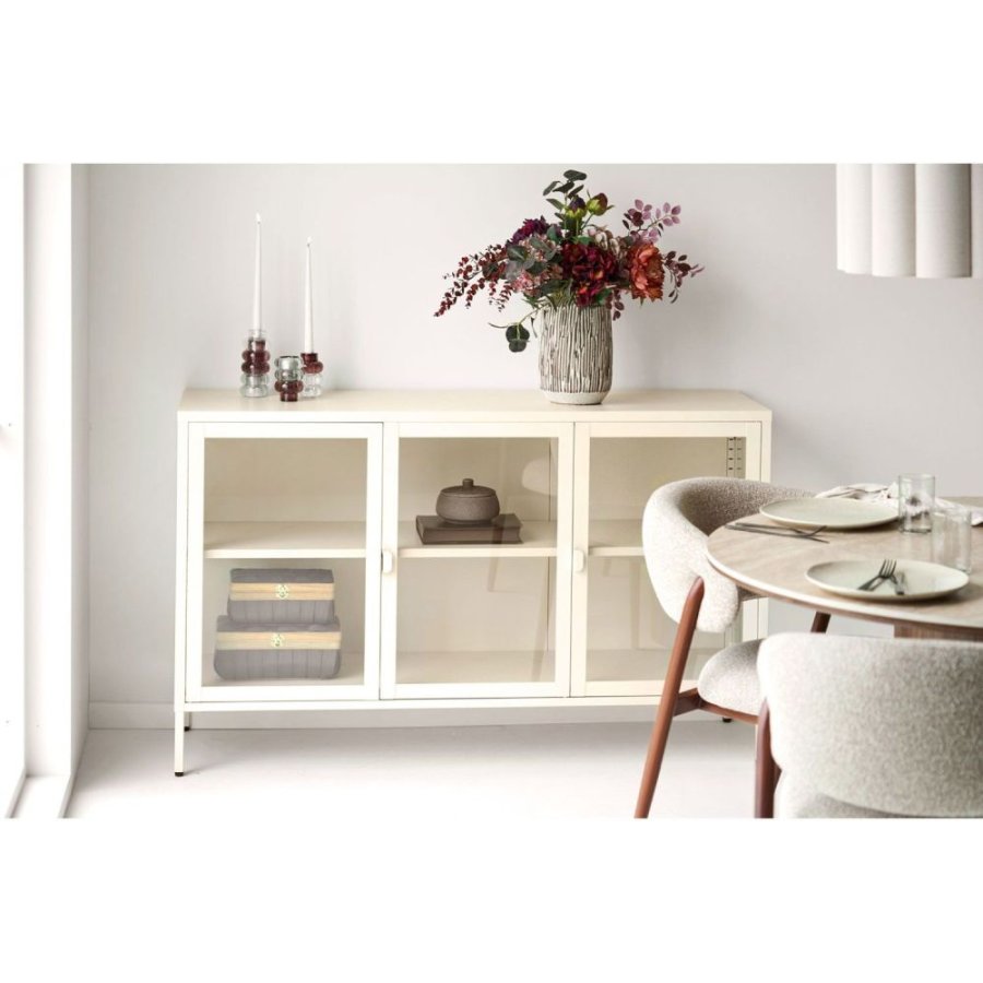 House Nordic Vase H28,5, Brun/Hvid