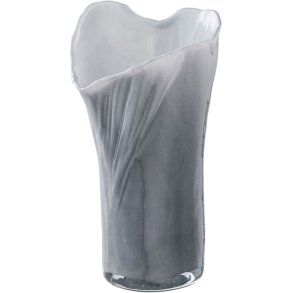 House Nordic Vase H24 cm, Gr�/Hvid