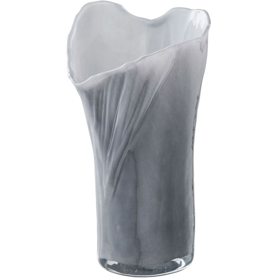 House Nordic Vase H24 cm, Gr�/Hvid