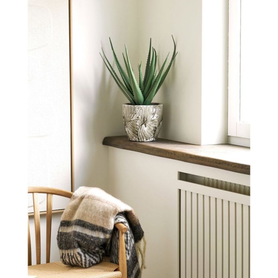 House Nordic Urtepotte H18,5 cm, Gr�n/Hvid