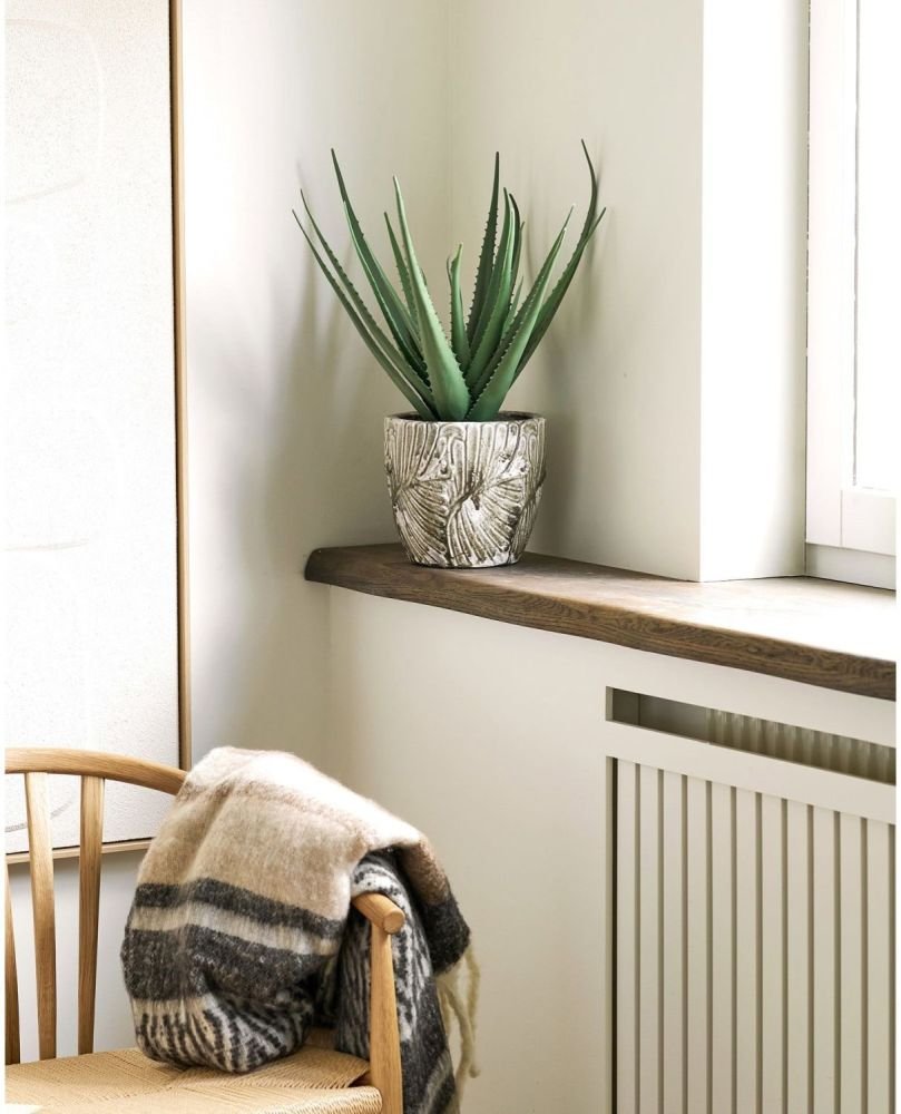 House Nordic Urtepotte H18,5 cm, Gr�n/Hvid