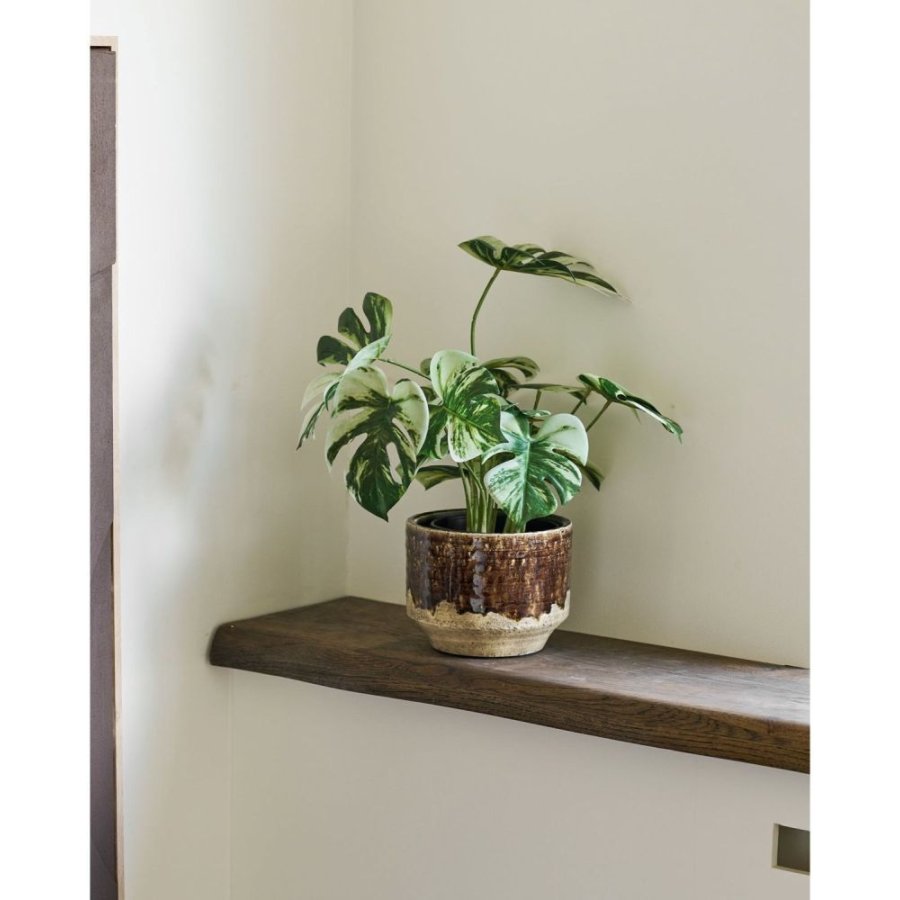House Nordic Urtepotte H12,5 cm, Brun