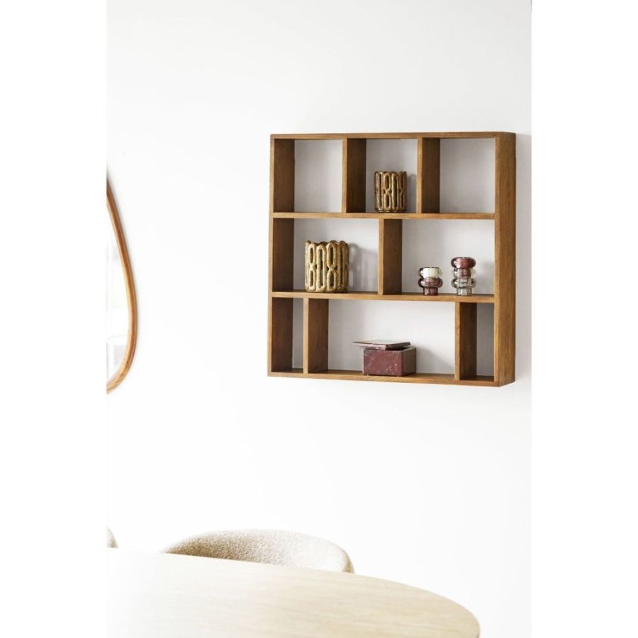 House Nordic Lysestage 2 stk, Brun