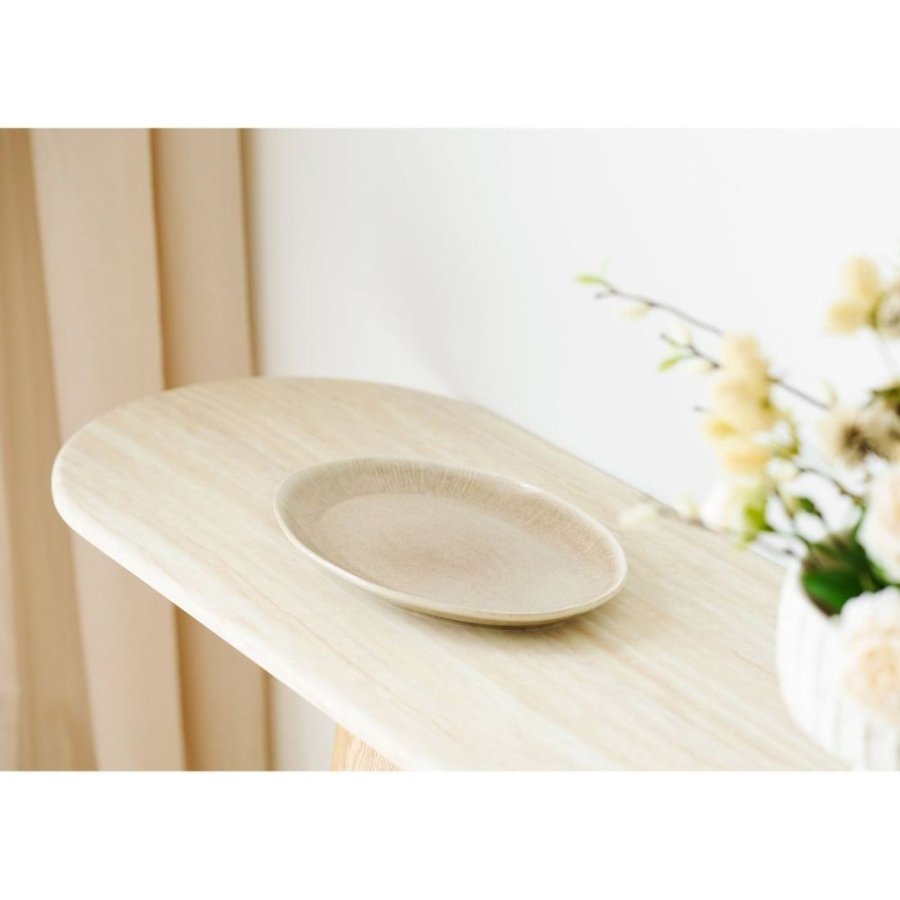 House Nordic Viola Serveringsfad 31x21,5 cm, Beige
