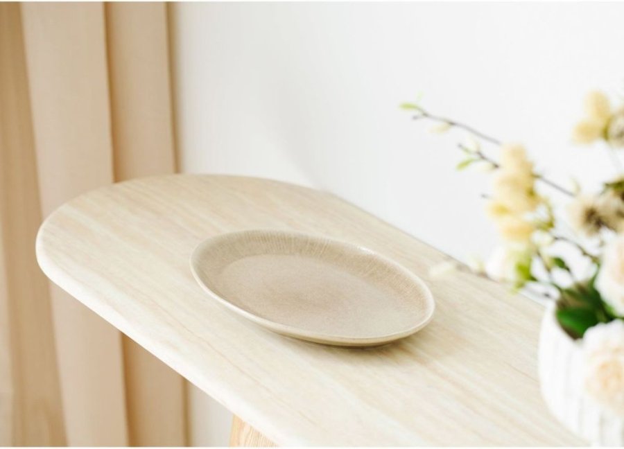 House Nordic Viola Serveringsfad 31x21,5 cm, Beige
