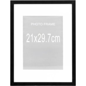 House Nordic Marbella Rammes�t 5 stk. 21x30 cm, Sort