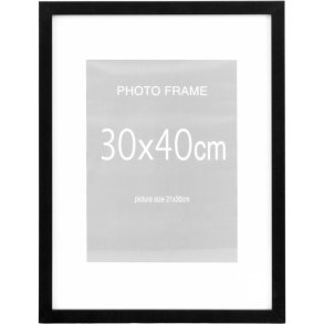 House Nordic Marbella Rammes�t 5 stk. 30x40 cm, Sort
