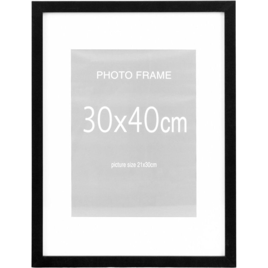 House Nordic Marbella Rammes�t 5 stk. 30x40 cm, Sort