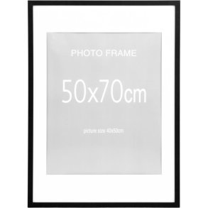 House Nordic Marbella Rammes�t 5 stk. 50x70 cm, Sort