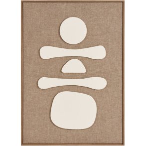 House Nordic Diva V�gdekoration No.1 50x70 cm, Brun/Beige