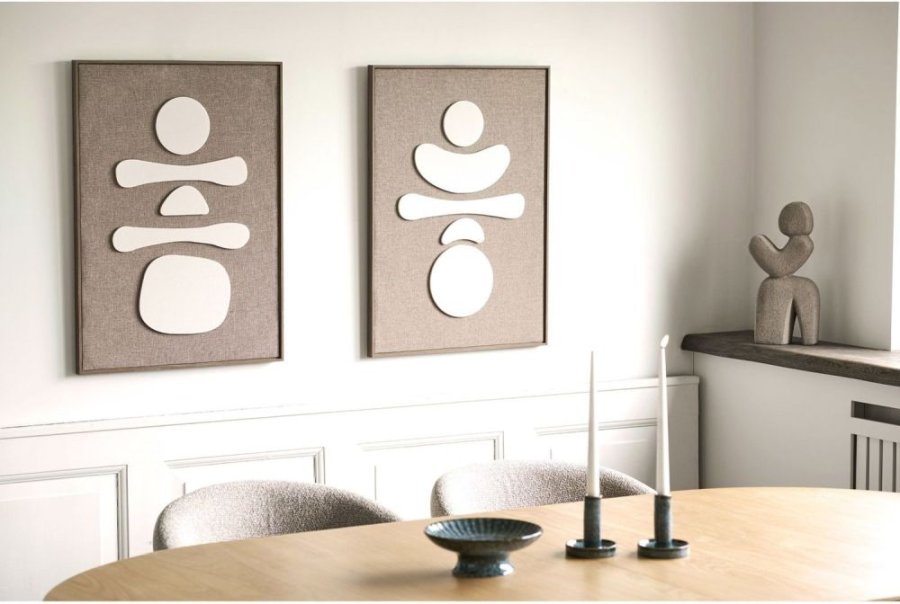House Nordic Diva V�gdekoration No.1 50x70 cm, Brun/Beige