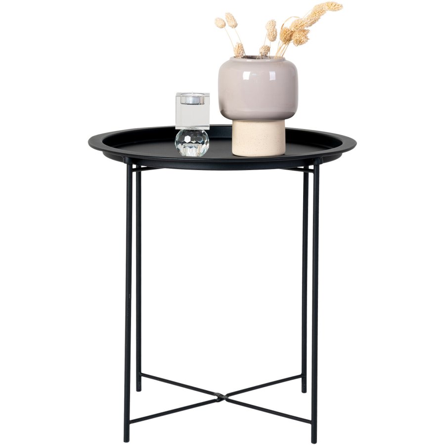 House Nordic Bastia Ecktisch H50 cm, Schwarz