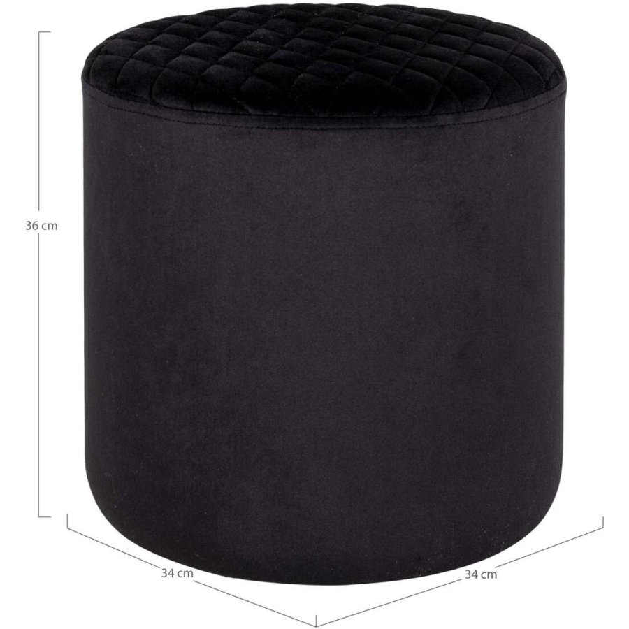 House Nordic Ejby Hocker H36 cm, Schwarz