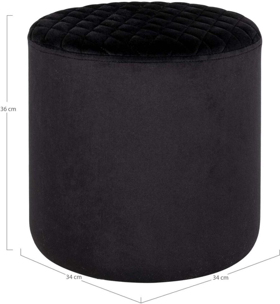 House Nordic Ejby Hocker H36 cm, Schwarz