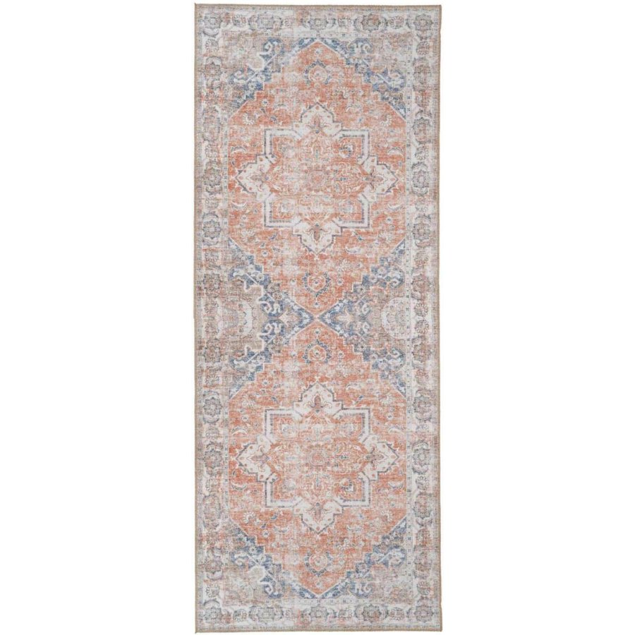 House Nordic Havanna Teppich 80x200 cm, Blau/Orange