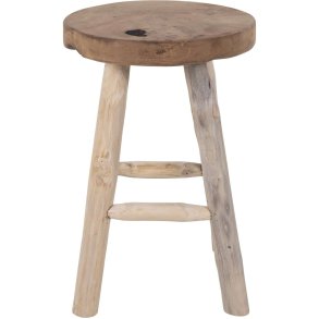 House Nordic Badia Taburet H45 cm, Teaktræ