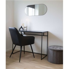 House Nordic Jersey Spejl 35x80 cm, Sort