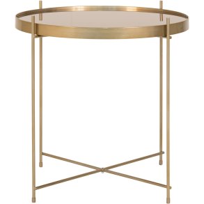 House Nordic Venezia Sofabord Ø48 cm, Messing