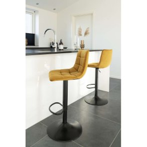House Nordic Middelfart Barstol H88-108 cm, Sennepsgul