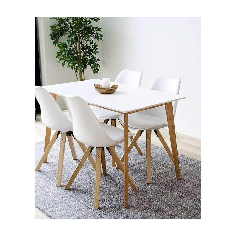 House Nordic Vojens Spisebord 120 cm, Hvid