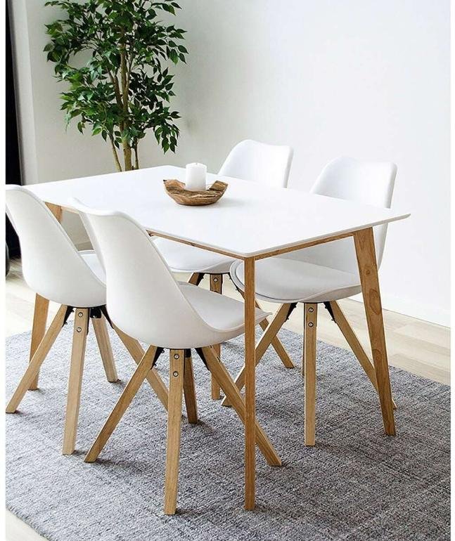 House Nordic Vojens Spisebord 120 cm, Hvid