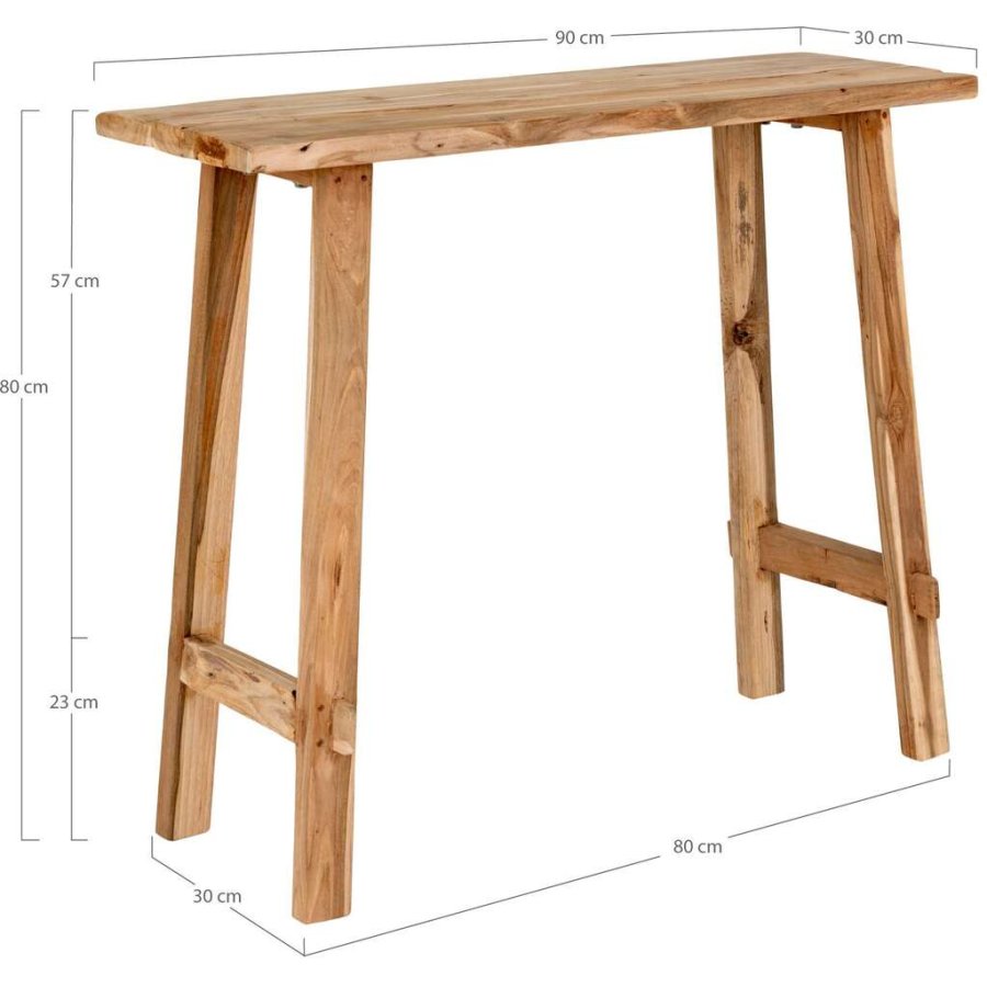 House Nordic Girona Konsolentisch 90 cm, Teak