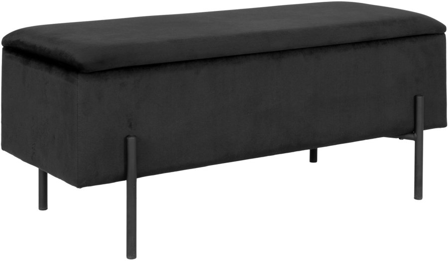 House Nordic Watford Truhenbank 95 cm, Schwarz