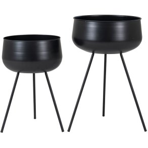 House Nordic Ardola Blomsterstander 2 stk, Sort