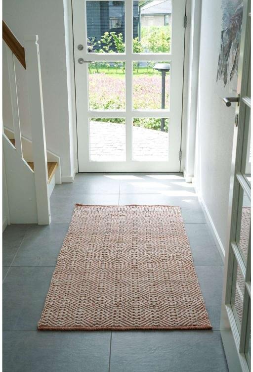 House Nordic Ibiza Teppich 80x150 cm, Koralle dunkel