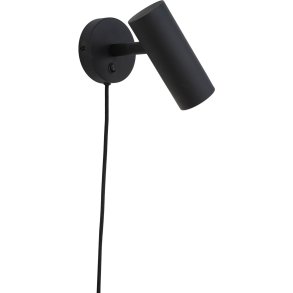 House Nordic Paris Væglampe 22 cm, Sort