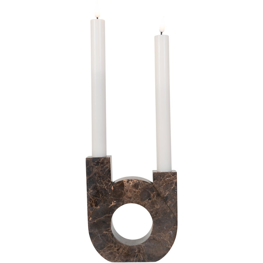 House Nordic Kerzenstnder H14 cm, Marmor