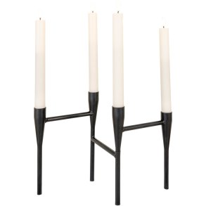 House Nordic Kerzenhalter H21 cm, Schwarz