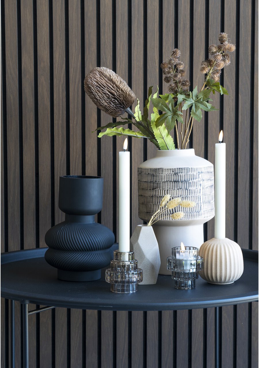 House Nordic Vase H22 cm, Schwarz