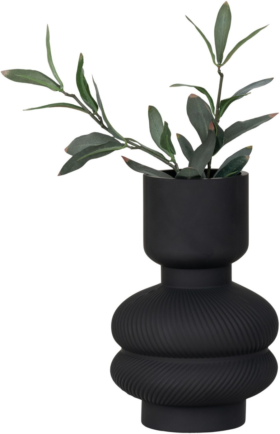 House Nordic Vase H22 cm, Schwarz