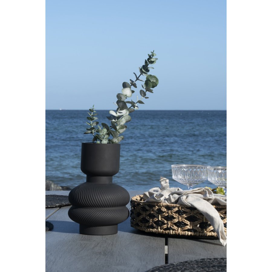 House Nordic Vase H22 cm, Schwarz