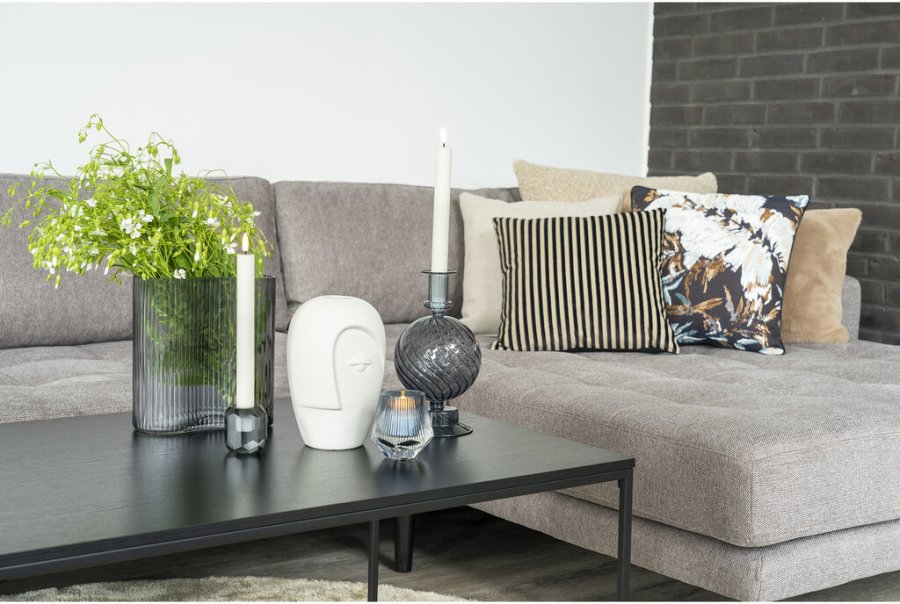House Nordic Vase H20 cm, Smoked