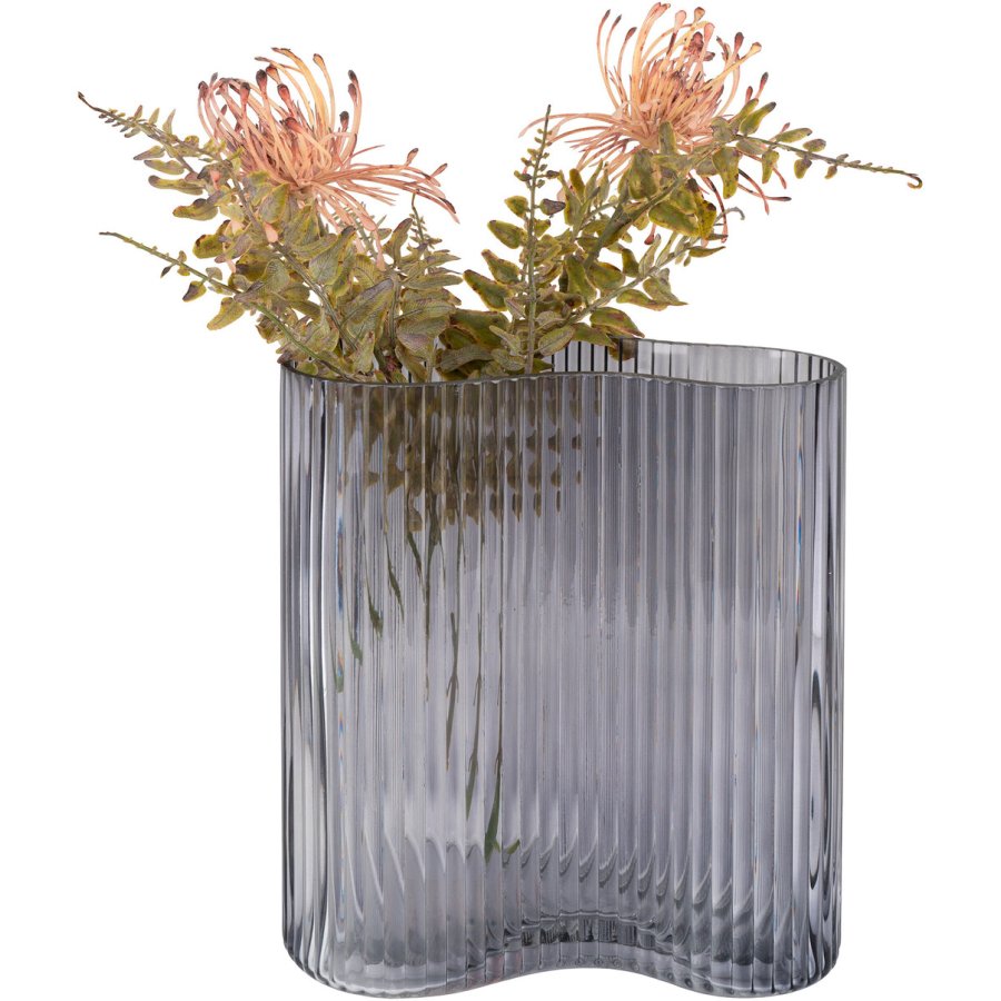 House Nordic Vase H20 cm, Smoked