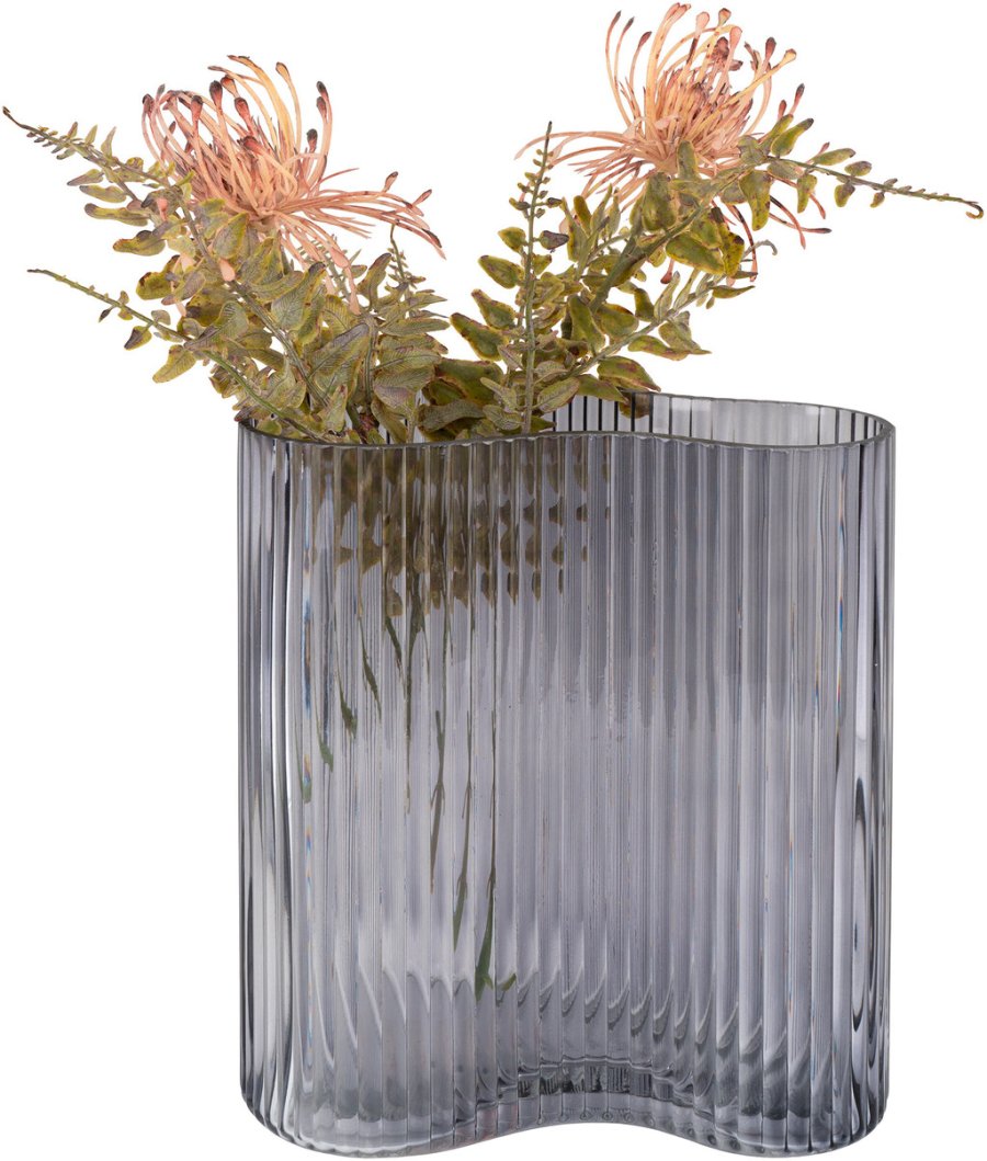 House Nordic Vase H20 cm, Smoked