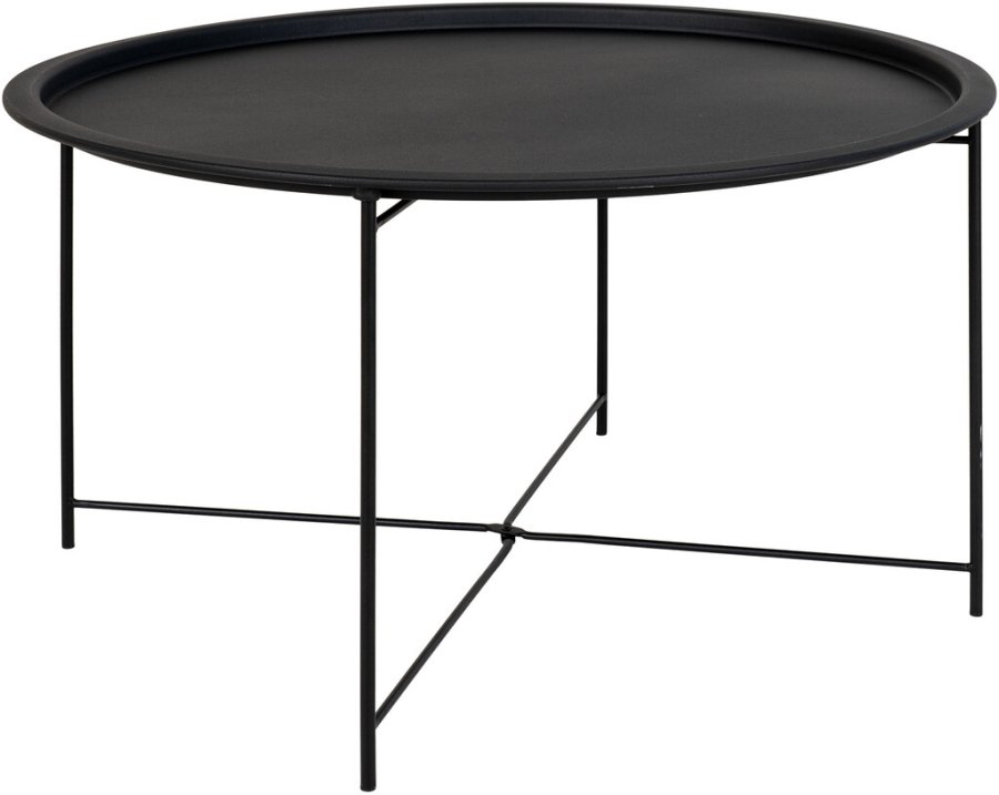 House Nordic Bastia Couchtisch 75 cm, Schwarz