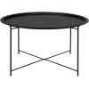 House Nordic Bastia Couchtisch 75 cm, Schwarz